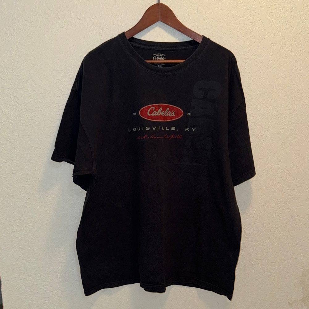 Cabela's Black and Red Graphic Tee for Men